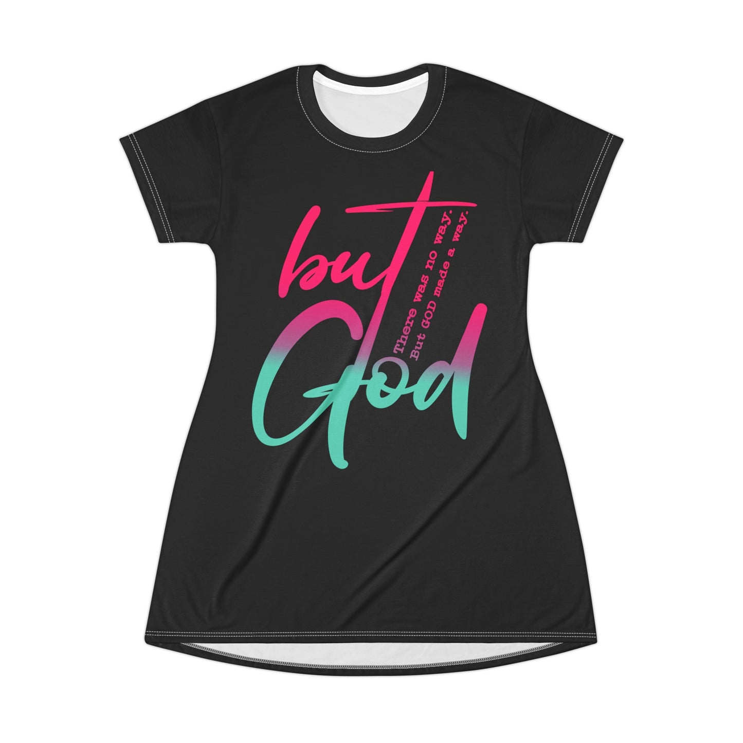 But God Ombre Tee Shirt Dress