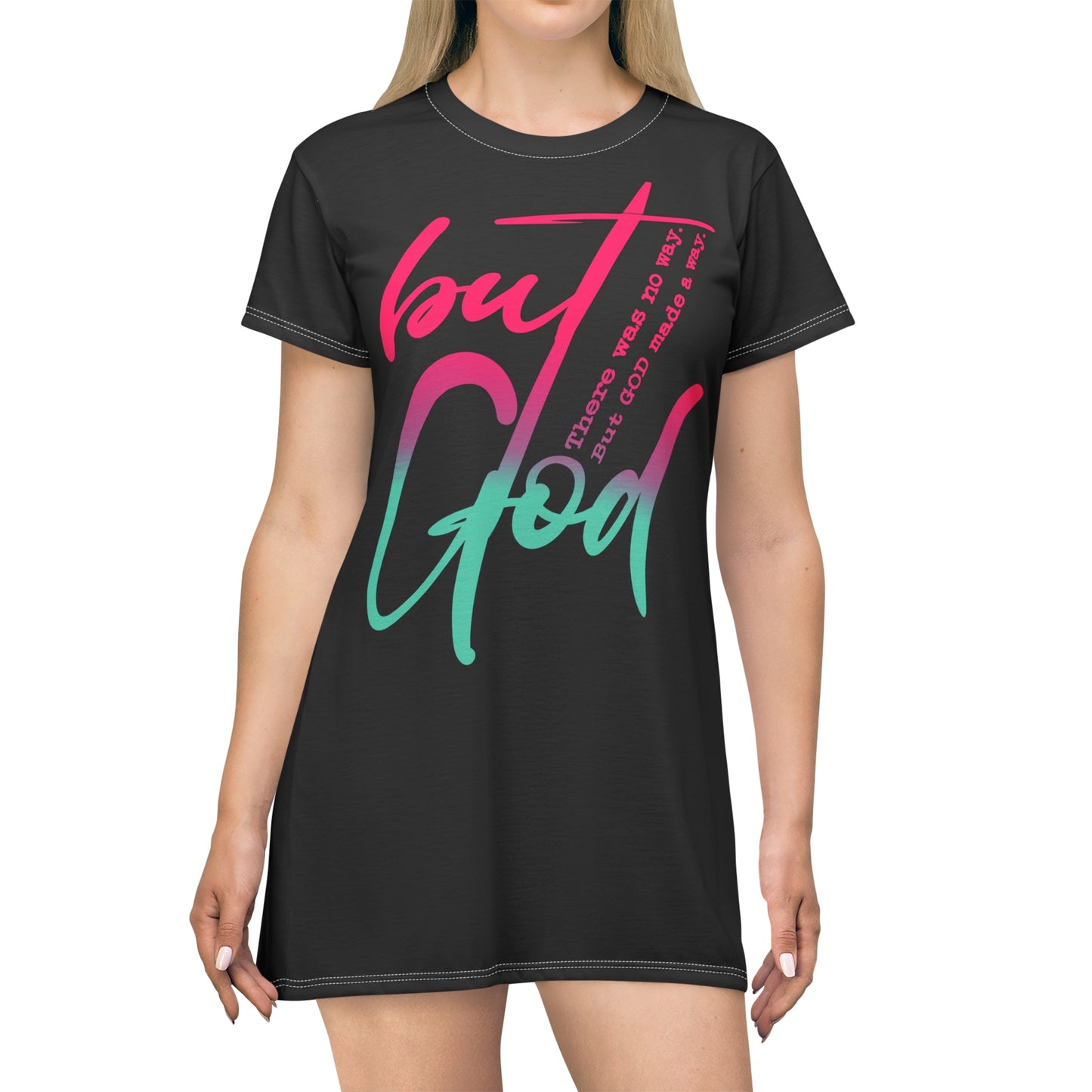 But God Ombre Tee Shirt Dress