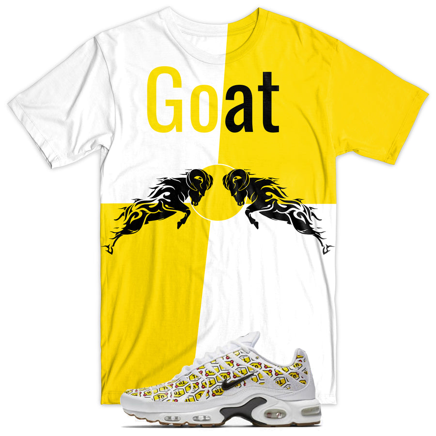 Goat Tee - Yellow/White