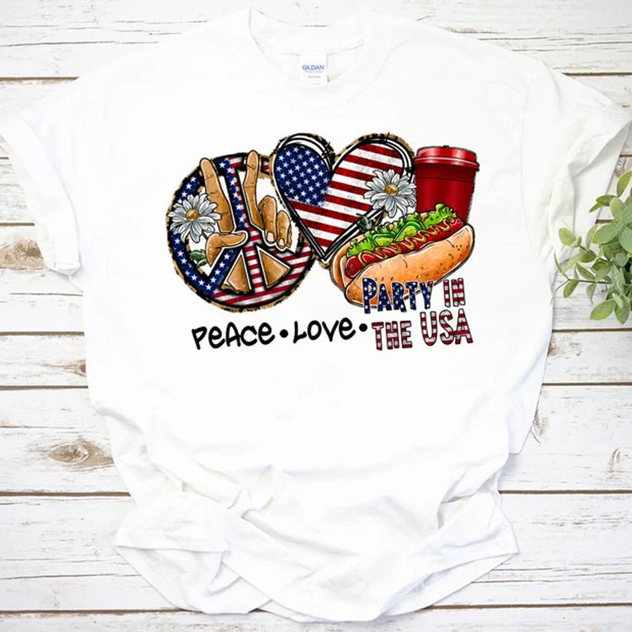 Peace Love USA TShirt