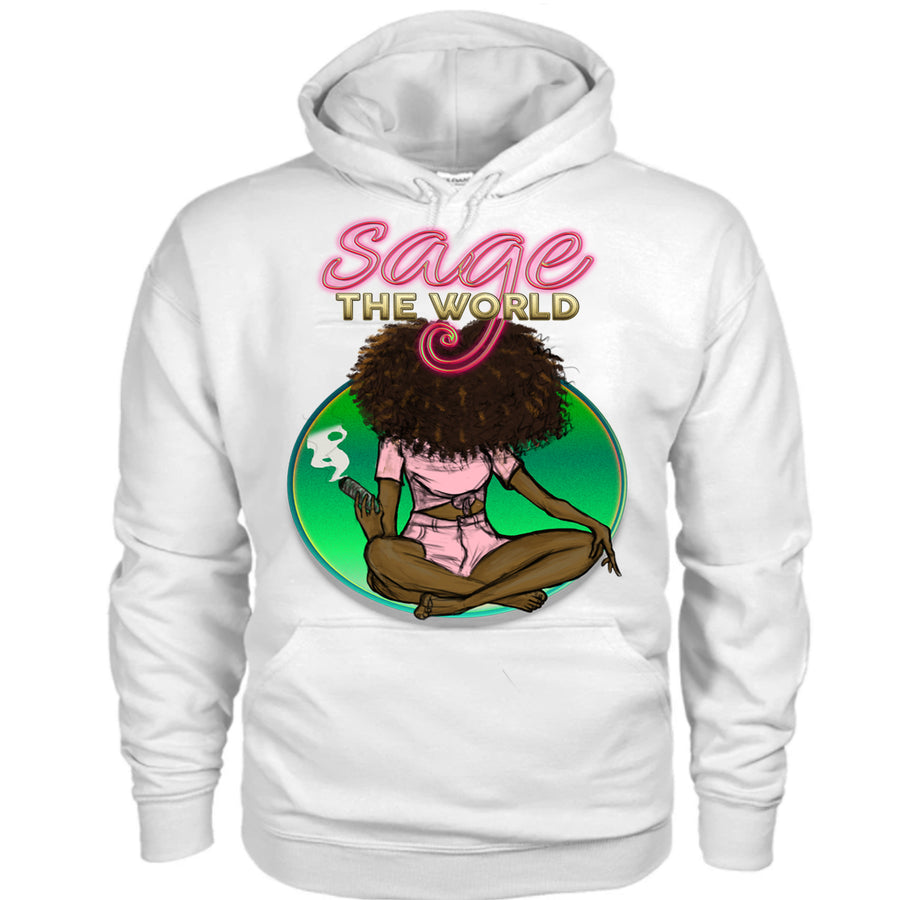 Sage the World Hoodie - green